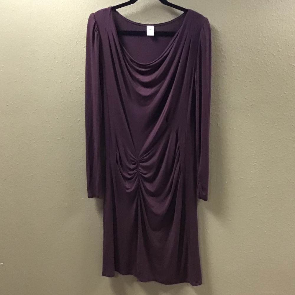 Peruvian Connection Dress. Deep Plum. Large.